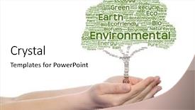  Presentation with green energy - Cool new slide deck with bioinfo - concept or conceptual green text backdrop and a  colored foreground