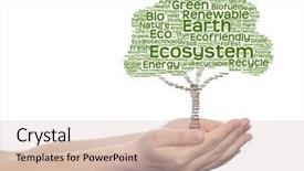  Presentation with green energy - Audience pleasing slides consisting of bioinfo - concept or conceptual green text backdrop and a  colored foreground