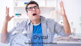  Presentation with medical student - Cool new presentation theme with biological clock - medical student preparing for exams backdrop and a  colored foreground