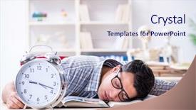  Presentation with medical case study - Audience pleasing slide deck consisting of biological clock - medical student preparing for exams backdrop and a sky blue colored foreground