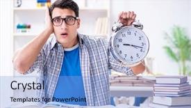  Presentation with medical student - Amazing slide set having biological clock - medical student preparing for exams backdrop and a  colored foreground