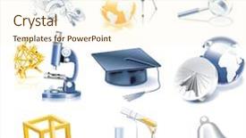  Presentation with clock - Slides having biological clock - raster version of science background and a cream colored foreground