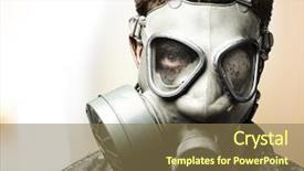  Presentation with biological warfare - Colorful slides enhanced with beautiful girl in plaid dress with bag on countryside backdrop and a coral colored foreground