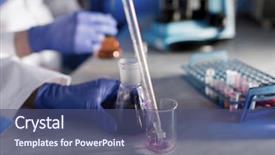  Presentation with biological weapons - Presentation theme enhanced with biological weapons - close up of scientists making background and a ocean colored foreground