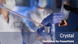  Presentation with clinical chemistry - Theme with biological weapons - science chemistry biology medicine background and a  colored foreground