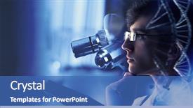  Presentation with medicine - Beautiful PPT theme featuring biology - innovative technologies in science backdrop and a teal colored foreground