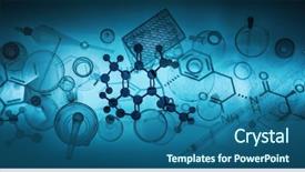  Presentation with laboratory - Amazing PPT theme having biology - science or laboratory background backdrop and a ocean colored foreground