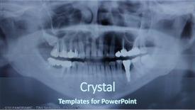  Presentation with jaw - Slides enhanced with biology dental - x-ray of the jaw close background and a  colored foreground