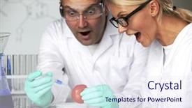  Presentation with man vs woman - PPT layouts enhanced with biology development organism - manand woman try to change background and a sky blue colored foreground