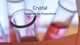  Presentation with medical biology - Presentation theme having biology medical - chemical glassware background and a sky blue colored foreground