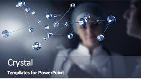  Presentation with working together - Amazing presentation design having biology mutation - two interns working together backdrop and a ocean colored foreground