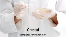  Presentation with automation in lab - Colorful presentation theme enhanced with biology pharmaceutical - researching in lab backdrop and a  colored foreground