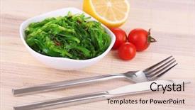  Presentation with biology seaweed - Amazing presentation design having caramel with seeds georgian sweetness for the holidays backdrop and a coral colored foreground