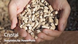  Presentation with industrial waste - Cool new PPT theme with mastery - mock-up for presentations with dry backdrop and a white colored foreground.