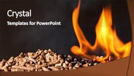  Presentation with biomass - Audience pleasing slide deck consisting of biomass - closeup image of wood pellets backdrop and a wine colored foreground