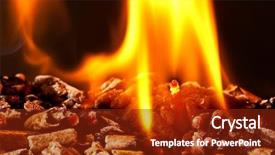  Presentation with biomass - PPT layouts having biomass - closeup image of wood pellets background and a tawny brown colored foreground