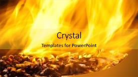  Presentation with biomass - Audience pleasing presentation theme consisting of biomass - closeup image of wood pellets backdrop and a light gray colored foreground