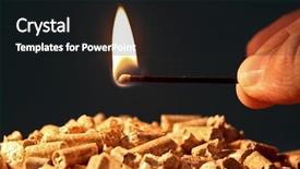  Presentation with biomass - Slides having biomass - closeup on wood pellet background and a wine colored foreground