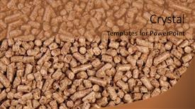  Presentation with wood pellet - Amazing slides having biomass - fine closeup image of natural backdrop and a red colored foreground