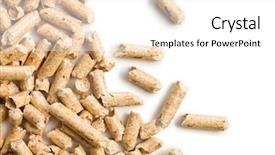 Presentation with biomass - Slides enhanced with biomass - wooden pellet ecological heating background and a white colored foreground
