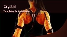  Presentation with biomechanics - Audience pleasing presentation theme consisting of biomechanics - motion caption virtual reality yborg backdrop and a wine colored foreground