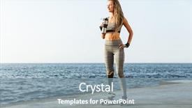  Presentation with prosthetic leg - PPT layouts with bionic - full length of confident disabled background and a seafoam green colored foreground