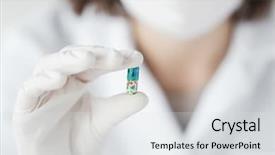  Presentation with biology - PPT theme featuring antibiotique - science chemistry biology medicine background and a light gray colored foreground