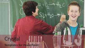  Presentation with computational chemistry science biology medicine - PPT layouts having bioscience - science and chemistry classees background and a tawny brown colored foreground