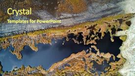  Presentation with aerial view of cape town - Slides consisting of biosphere - aerial view of sulina region background and a tawny brown colored foreground