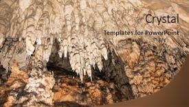  Presentation with cave - Beautiful PPT layouts featuring biosphere - beautiful cave formations ice cave backdrop and a coral colored foreground
