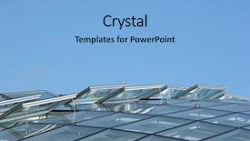  Presentation with birth jesus stained glass window - Colorful presentation enhanced with biosphere - open glass ventilation windows backdrop and a light blue colored foreground