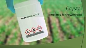  Presentation with plant growth - Presentation theme enhanced with biostimulants-natural-or-synthetic-substances background and a seafoam green colored foreground