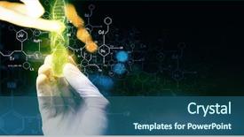  Presentation with biotech - Amazing PPT layouts having biotech - close up of scientist hand backdrop and a ocean colored foreground