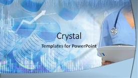 Presentation with biotech - Amazing PPT layouts having biotech - nurse hands backdrop and a light blue colored foreground