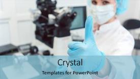  Presentation with fertility - Slide deck featuring biotechnology - doctor in fertility lab having background and a light blue colored foreground