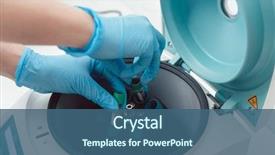  Presentation with biotechnology lab - Slide set featuring biotechnology - doctor or lab technician putting background and a ocean colored foreground