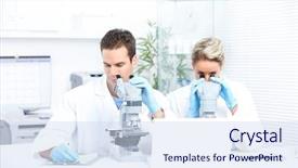  Presentation with science - Colorful slides enhanced with conceptual particle series composition of fractal and conceptual elements suitable as a backdrop for the projects on science information technology and design backdrop and a dark gray colored foreground