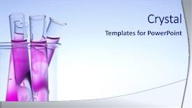 Presentation with glassware - PPT layouts featuring inorganic - laboratory glassware background and a sky blue colored foreground