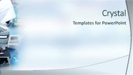  Presentation with biotechnology - Slides having biotechnology research scientist background and a sky blue colored foreground