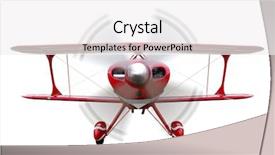  Presentation with propeller - Audience pleasing presentation consisting of biplane front view with propeller backdrop and a white colored foreground