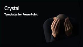 Presentation with bipolar - PPT layouts enhanced with bipolar depression - closeup of a desperate young background and a black colored foreground