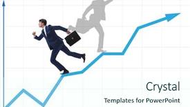  Presentation with bipolar - Cool new theme with bipolar disorder - businessman and his shadow backdrop and a cool aqua colored foreground