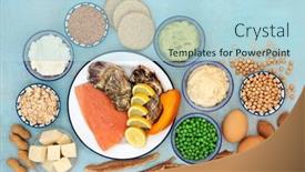  Presentation with foods - Slide deck consisting of bipolar-disorder-and-manic-depression background and a light blue colored foreground