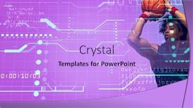  Presentation with coding - Presentation featuring biracial-basketball-player-taking-shot background and a light blue colored foreground