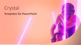  Presentation with racing - Theme having biracial-female-athlete-riding-bike background and a lemonade colored foreground