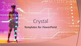  Presentation with timer - Slide set having biracial-female-tennis-player background and a lemonade colored foreground