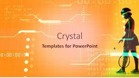  Presentation with machine learning - Presentation design consisting of biracial-female-tennis-player background and a coral colored foreground