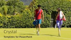  Presentation with young happy couple - PPT theme consisting of biracial-young-couple-talking background and a yellow colored foreground