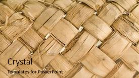  Presentation with weave - Slide deck enhanced with birch bark - handcraft weave texture natural wicker background and a  colored foreground