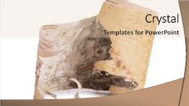  Presentation with birch bark - Amazing theme having birch bark on white background backdrop and a lemonade colored foreground
